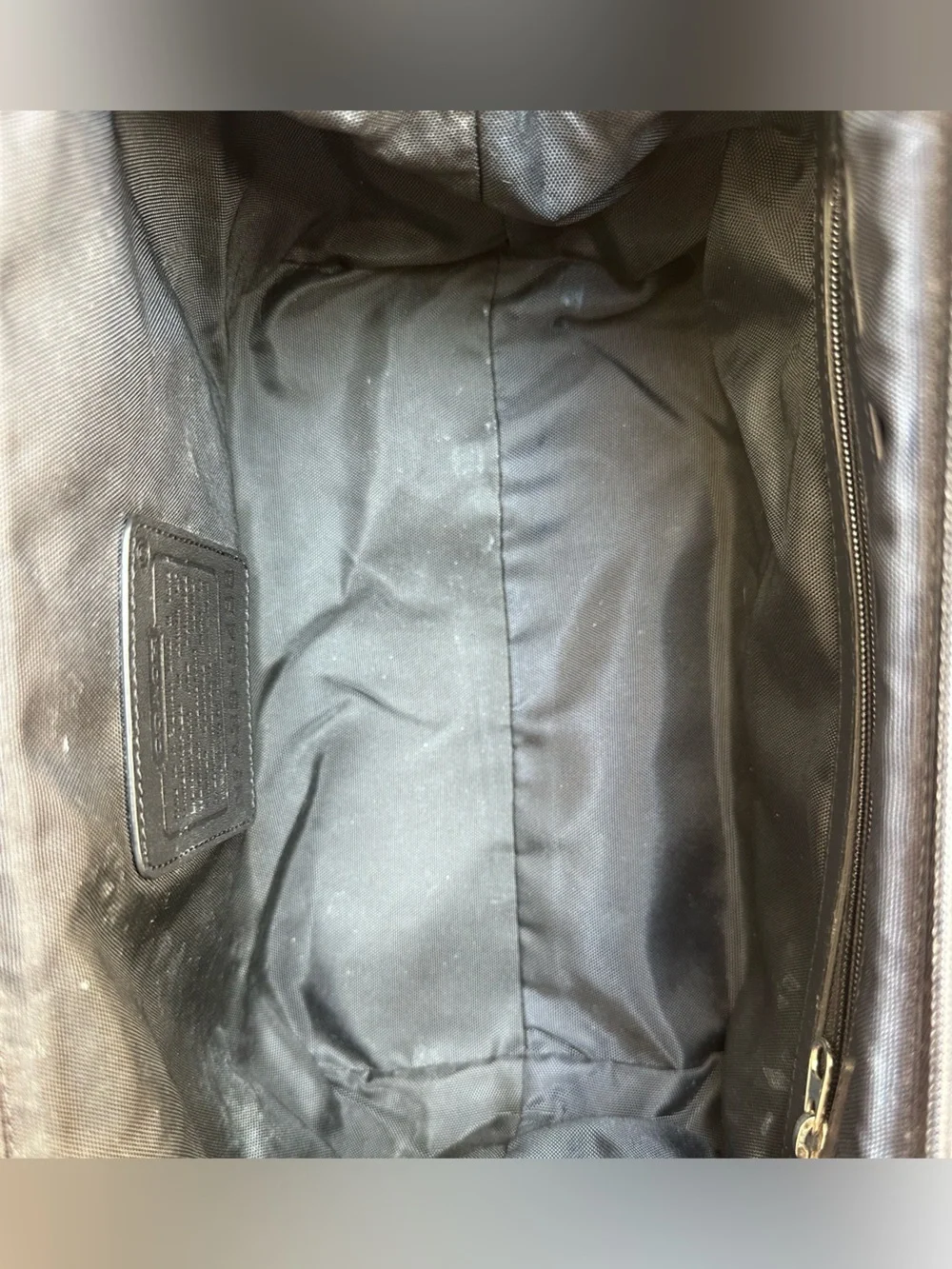 Coach Twill Travel Kit style # 5488 Black Canvas/Leather‎ toiletries rare